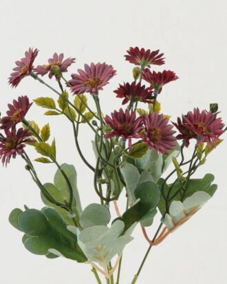 Artificial Flower 20*20*23cm Chrysanthemum *5 bush GS-31722001-R1 Flowers Bush YeahFlower is one of Chinese leading OEM manufacturers and exporters , supplying the silk flowers, wholesale artificial trees