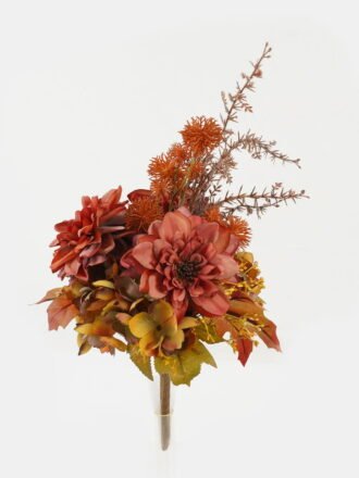Artificial Flower 23*23*37cm Dahlia hydrangea bush GS-27922195-W1 Bouquet 3,000+ sqm showroom with thousands of artificial flowers, plants & trees ready for global sourcing.