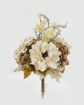 Artificial Flower 23*23*37cm Dahlia hydrangea bush GS-27922195-W1 Bouquet YeahFlower is one of Chinese leading OEM manufacturers and exporters , supplying the silk flowers, wholesale artificial trees