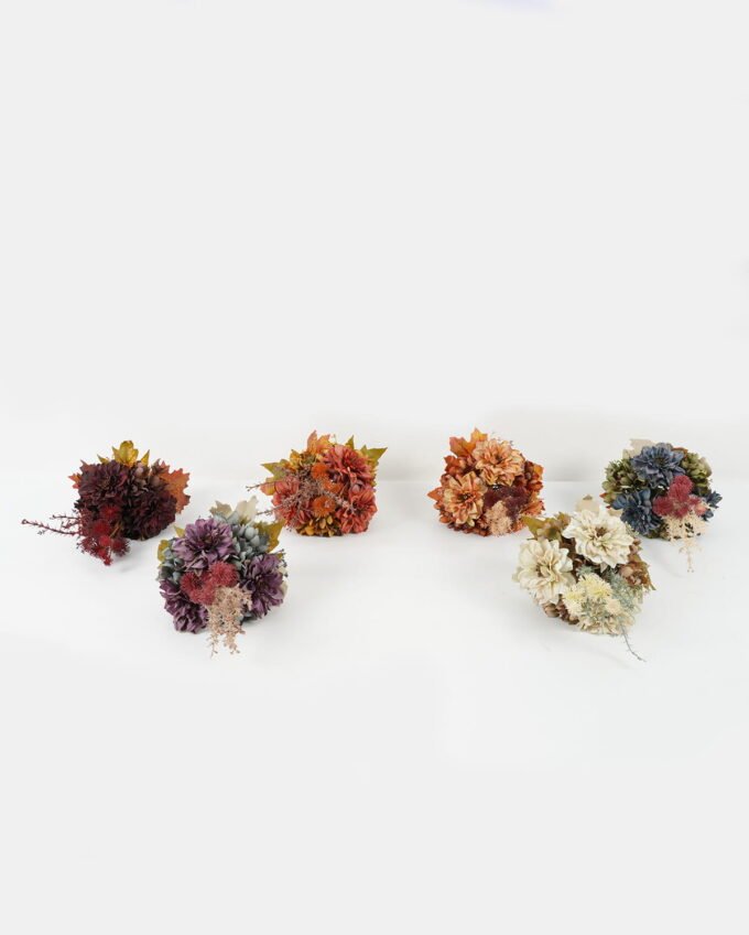 Artificial Flower 23*23*37cm Dahlia hydrangea bush GS-27922195 Bouquet YeahFlower is one of Chinese leading OEM manufacturers and exporters , supplying the silk flowers, wholesale artificial trees