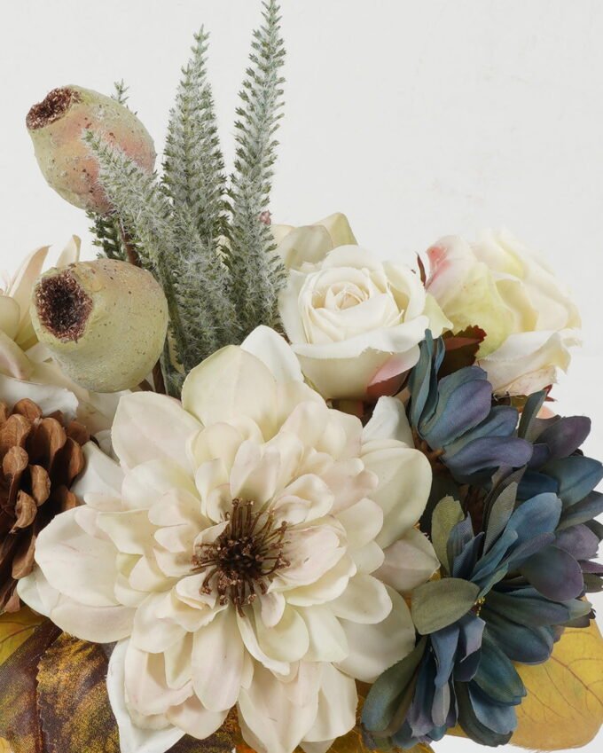 Artificial Flower Dahlia rose bush GS-27922204-W1_6 Artificial Flower 22*22*32cm Dahlia rose bush GS-27922204-W1 Bouquet YeahFlower is one of Chinese leading OEM manufacturers and exporters , supplying the silk flowers, wholesale artificial trees