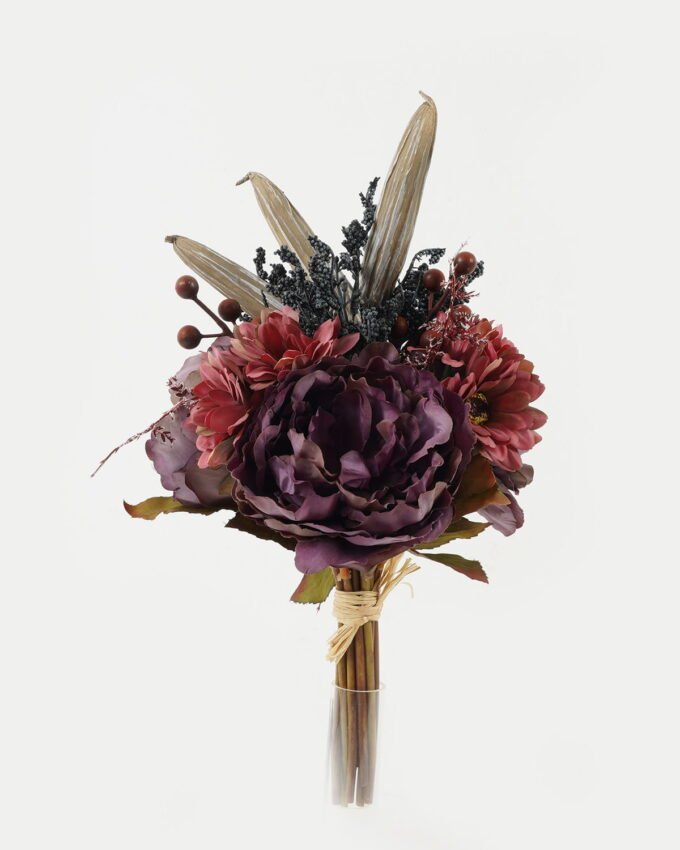 Artificial Flower 22*22*38cm Peony okra bush GS-27922209-P1 Bouquet YeahFlower is one of Chinese leading OEM manufacturers and exporters , supplying the silk flowers, wholesale artificial trees