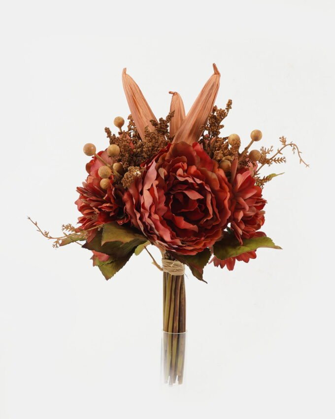 Artificial Flower 22*22*38cm Peony okra bush GS-27922209 Bouquet YeahFlower is one of Chinese leading OEM manufacturers and exporters , supplying the silk flowers, wholesale artificial trees