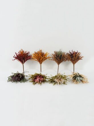 Artificial Flower 22*22*38cm Peony okra bush GS-27922209-P1 Bouquet 3,000+ sqm showroom with thousands of artificial flowers, plants & trees ready for global sourcing.