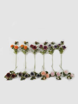 Artificial Flower 20*20*62cm Rose *3 single stem GS-44322012-H1 Single Flowers 3,000+ sqm showroom with thousands of artificial flowers, plants & trees ready for global sourcing.