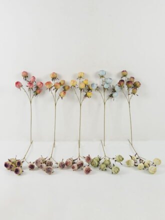 Artificial Flower 18*18*58cm Rose *6 single stem GS-25822019-O1 Bouquet 3,000+ sqm showroom with thousands of artificial flowers, plants & trees ready for global sourcing.