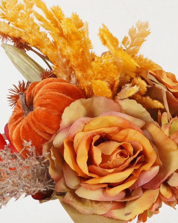 Artificial Flower 28*28*36cm Rose okra bush GS-27922203-Y1 Bouquet YeahFlower is one of Chinese leading OEM manufacturers and exporters , supplying the silk flowers, wholesale artificial trees