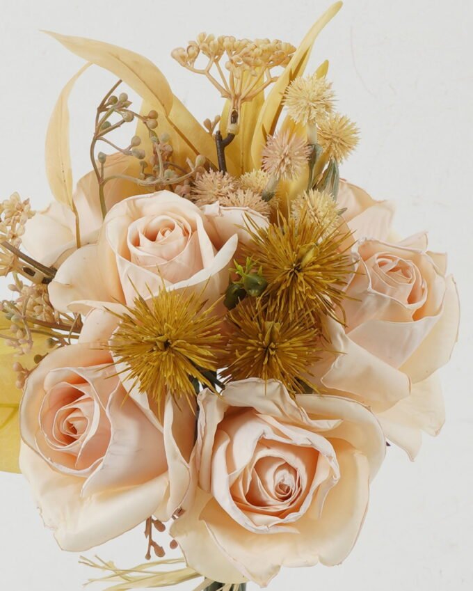 Artificial Flower 24*24*30cm Rosebud *11 bush GS-25822021-W1 Bouquet YeahFlower is one of Chinese leading OEM manufacturers and exporters , supplying the silk flowers, wholesale artificial trees