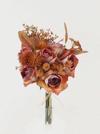 Artificial Flower 25*25*32cm Rosebud *8 bush GS-25822022 Bouquet 3,000+ sqm showroom with thousands of artificial flowers, plants & trees ready for global sourcing.