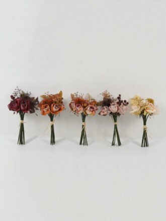 Artificial Flower 24*24*30cm Rosebud *11 bush GS-25822021-O1 Bouquet 3,000+ sqm showroom with thousands of artificial flowers, plants & trees ready for global sourcing.