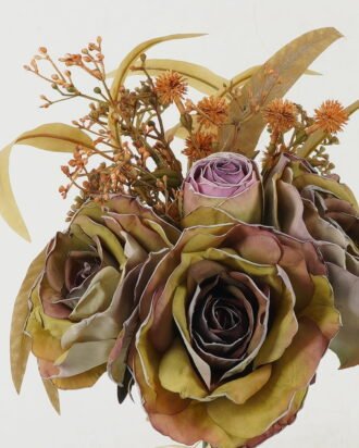 Artificial Flower 25*25*32cm Rosebud *8 bush GS-25822022-G1 Bouquet YeahFlower is one of Chinese leading OEM manufacturers and exporters , supplying the silk flowers, wholesale artificial trees