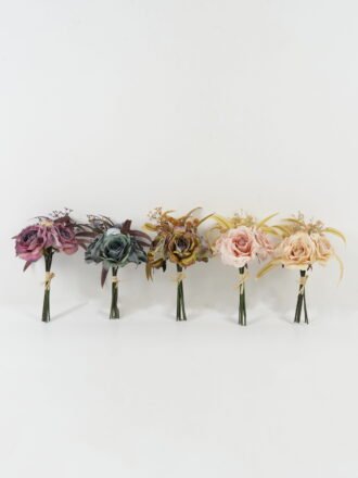 Artificial Flower 25*25*32cm Rosebud *8 bush GS-25822022-G1 Bouquet 3,000+ sqm showroom with thousands of artificial flowers, plants & trees ready for global sourcing.