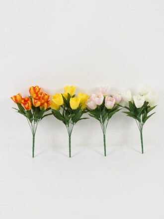Artificial Flower 28*28*42cm Tulipa *7 bush GS-05522092-O1 Flowers Bush 3,000+ sqm showroom with thousands of artificial flowers, plants & trees ready for global sourcing.