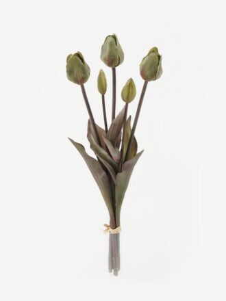 Artificial Flower 18*18*47cm Tulipa *5 bush GS-44322006 Bouquet 3,000+ sqm showroom with thousands of artificial flowers, plants & trees ready for global sourcing.