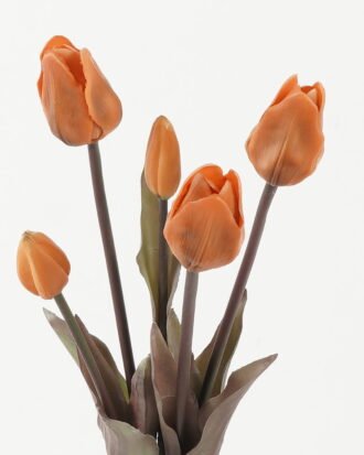 Artificial Flower 18*18*47cm Tulipa *5 bush GS-44322006-O1 Bouquet YeahFlower is one of Chinese leading OEM manufacturers and exporters , supplying the silk flowers, wholesale artificial trees