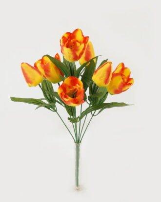 Artificial Flower 28*28*42cm Tulipa *7 bush GS-05522092-O1 Flowers Bush YeahFlower is one of Chinese leading OEM manufacturers and exporters , supplying the silk flowers, wholesale artificial trees