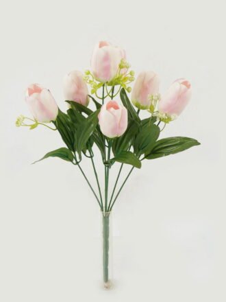 Artificial Flower 28*28*42cm Tulipa *7 bush GS-05522093 Flowers Bush 3,000+ sqm showroom with thousands of artificial flowers, plants & trees ready for global sourcing.