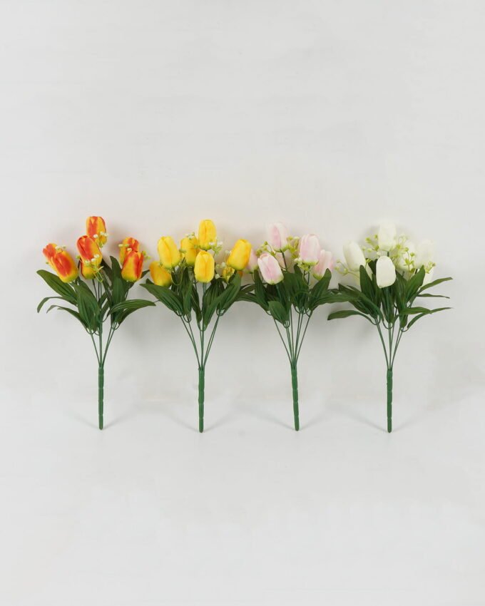 Artificial Flower 28*28*42cm Tulipa *7 bush GS-05522093 Flowers Bush YeahFlower is one of Chinese leading OEM manufacturers and exporters , supplying the silk flowers, wholesale artificial trees