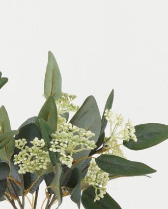 Artificial Plant 22*22*39cm Eucalyptus *5 bush GS-25822016 Bouquet YeahFlower is one of Chinese leading OEM manufacturers and exporters , supplying the silk flowers, wholesale artificial trees