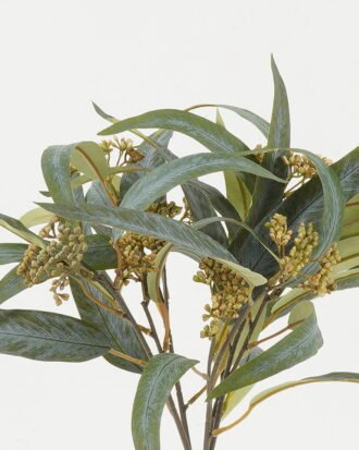 Artificial Plant 33*33*39cm Eucalyptus leaf *5 bush GS-25822018-G1 Bouquet YeahFlower is one of Chinese leading OEM manufacturers and exporters , supplying the silk flowers, wholesale artificial trees