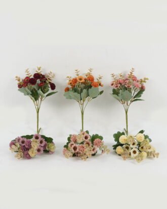 Artificial Flower 33cm Flower bush GS-31722004 Flowers Bush YeahFlower is one of Chinese leading OEM manufacturers and exporters , supplying the silk flowers, wholesale artificial trees