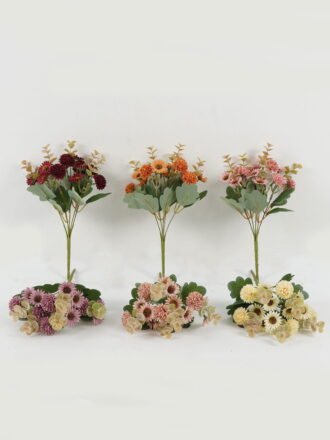 Artificial Flower 18*30cm Rose hush GS-31722003-W1 Flowers Bush 3,000+ sqm showroom with thousands of artificial flowers, plants & trees ready for global sourcing.