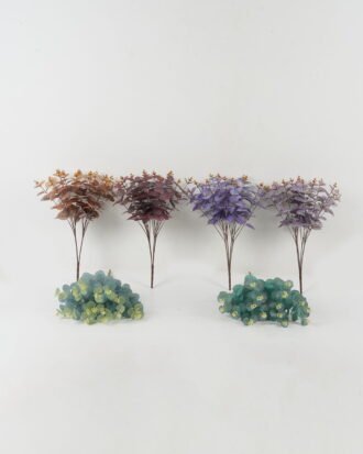 Artificial Flower 27*27*48cm 3D Print Eucalyptus *16 single stem GS-17722055 Flowers Bush YeahFlower is one of Chinese leading OEM manufacturers and exporters , supplying the silk flowers, wholesale artificial trees