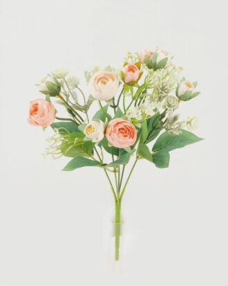 Artificial Flower 20*20*30cm  Camellia *5 bush GS-31722007-C1 Flowers Bush YeahFlower is one of Chinese leading OEM manufacturers and exporters , supplying the silk flowers, wholesale artificial trees