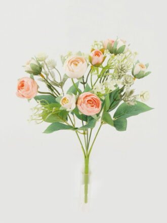 Artificial Flower 18*18*28cm Rose *5 bush GS-31722006-Y1 Flowers Bush 3,000+ sqm showroom with thousands of artificial flowers, plants & trees ready for global sourcing.