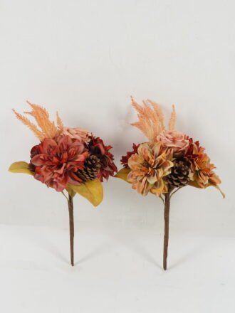 Artificial Flower 23*23*35cm Peony bush GS-27922218-W1 Bouquet 3,000+ sqm showroom with thousands of artificial flowers, plants & trees ready for global sourcing.