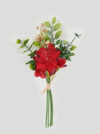 Artificial Flower 14*26cm  Poinsettia Bundle GS-52822031 Bouquet 3,000+ sqm showroom with thousands of artificial flowers, plants & trees ready for global sourcing.