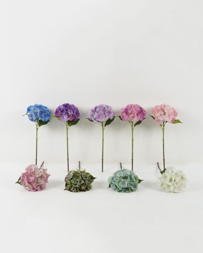 Artificial Flower 18*18*45cm Hydrangea single stem GS-68622003 Single Flowers 3,000+ sqm showroom with thousands of artificial flowers, plants & trees ready for global sourcing.