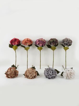 Artificial Flower 18*18*20cm Rose  Hydrangea potted flower GS-65722027 Single Flowers 3,000+ sqm showroom with thousands of artificial flowers, plants & trees ready for global sourcing.