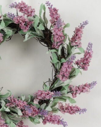 Artificial Flower 30*30cm Lavender wreath GS-07022004 WREATH YeahFlower is one of Chinese leading OEM manufacturers and exporters , supplying the silk flowers, wholesale artificial trees