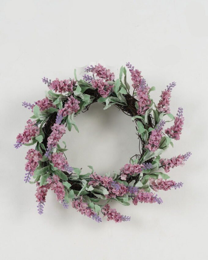 Artificial Flower 30*30cm Lavender wreath GS-07022004 WREATH YeahFlower is one of Chinese leading OEM manufacturers and exporters , supplying the silk flowers, wholesale artificial trees