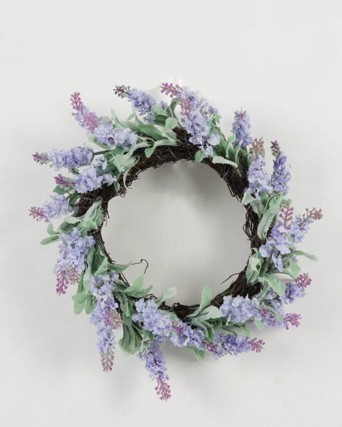 Artificial Flower 30*30cm Lavender wreath GS-07022004 WREATH YeahFlower is one of Chinese leading OEM manufacturers and exporters , supplying the silk flowers, wholesale artificial trees