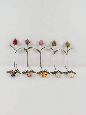 Artificial Flower 16*16*50cm Rose single stem GS-46322012 Single Flowers 3,000+ sqm showroom with thousands of artificial flowers, plants & trees ready for global sourcing.