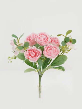 Artificial Flower 22*22*33cm Rose *7 bush GS-31722008-P2 Flowers Bush 3,000+ sqm showroom with thousands of artificial flowers, plants & trees ready for global sourcing.