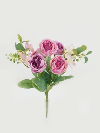 Artificial Flower 30cm Rose hush GS-31722003 Flowers Bush 3,000+ sqm showroom with thousands of artificial flowers, plants & trees ready for global sourcing.