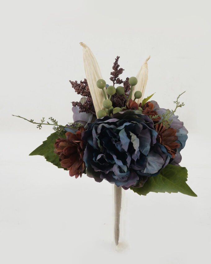 Artificial Flower Peony okra bush GS-27922216_3 Artificial Flower 23*23*32cm Peony okra bush GS-27922216 Bouquet YeahFlower is one of Chinese leading OEM manufacturers and exporters , supplying the silk flowers, wholesale artificial trees