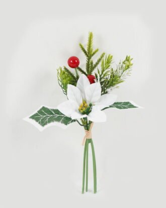Artificial Flower 17*25cm  Poinsettia Bundle GS-52822028 Bouquet YeahFlower is one of Chinese leading OEM manufacturers and exporters , supplying the silk flowers, wholesale artificial trees