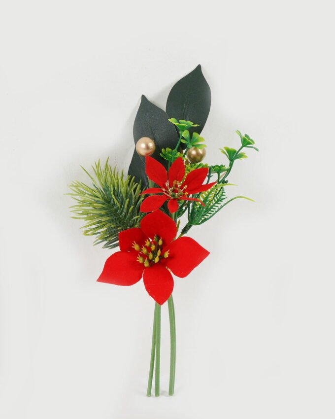 Artificial Flower 14*26cm  Poinsettia Bundle GS-52822031 Bouquet YeahFlower is one of Chinese leading OEM manufacturers and exporters , supplying the silk flowers, wholesale artificial trees