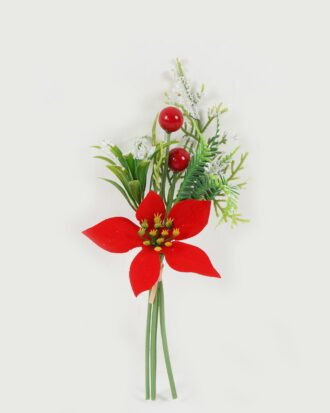 Artificial Flower 14*25cm  Poinsettia Bundle GS-52822033 Bouquet YeahFlower is one of Chinese leading OEM manufacturers and exporters , supplying the silk flowers, wholesale artificial trees
