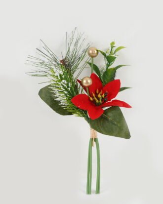 Artificial Flower 14*25cm  Poinsettia Bundle GS-52822034 Bouquet YeahFlower is one of Chinese leading OEM manufacturers and exporters , supplying the silk flowers, wholesale artificial trees