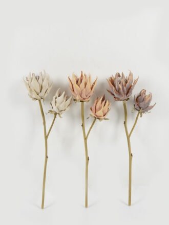 Artificial Flower 20*20*64cm Protea *2 single stem GS-10622007-O1 Single Flowers 3,000+ sqm showroom with thousands of artificial flowers, plants & trees ready for global sourcing.