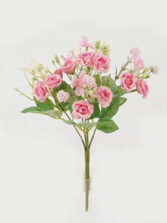 Artificial Flower 18*18*28cm Rose *5 bush GS-31722006-Y1 Flowers Bush 3,000+ sqm showroom with thousands of artificial flowers, plants & trees ready for global sourcing.