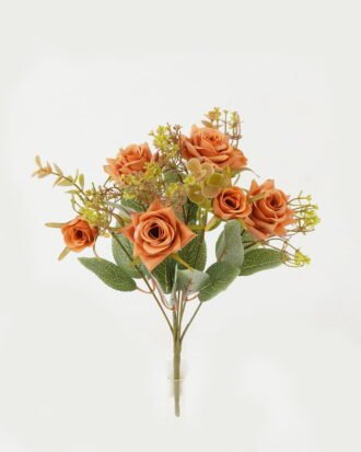 Artificial Flower 22*22*33cm Rose *7 bush GS-31722008-O1 Flowers Bush YeahFlower is one of Chinese leading OEM manufacturers and exporters , supplying the silk flowers, wholesale artificial trees