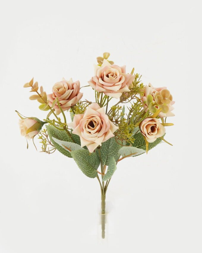 Artificial Flower 22*22*33cm Rose *7 bush GS-31722008-P2 Flowers Bush YeahFlower is one of Chinese leading OEM manufacturers and exporters , supplying the silk flowers, wholesale artificial trees