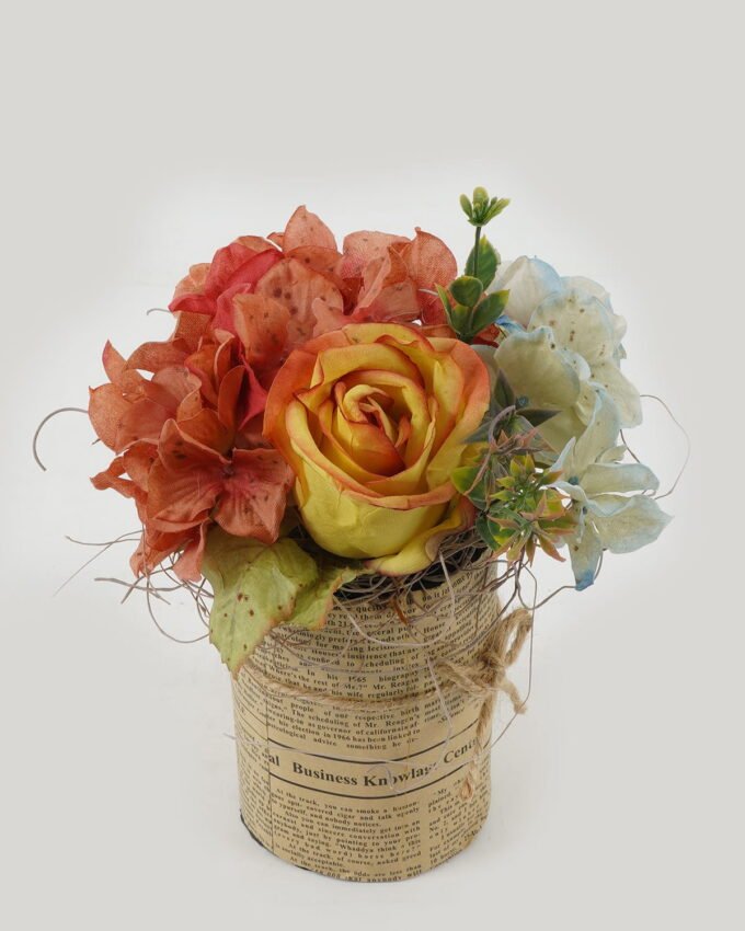 Artificial Flower Rose Hydrangea potted flower GS-65722027_4 Artificial Flower 18*18*20cm Rose Hydrangea potted flower GS-65722027 Single Flowers YeahFlower is one of Chinese leading OEM manufacturers and exporters , supplying the silk flowers, wholesale artificial trees