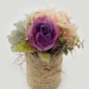 Artificial Flower Rose Hydrangea potted flower GS-65722027_5 Artificial Flower 18*18*20cm Rose Hydrangea potted flower GS-65722027 Single Flowers YeahFlower is one of Chinese leading OEM manufacturers and exporters , supplying the silk flowers, wholesale artificial trees